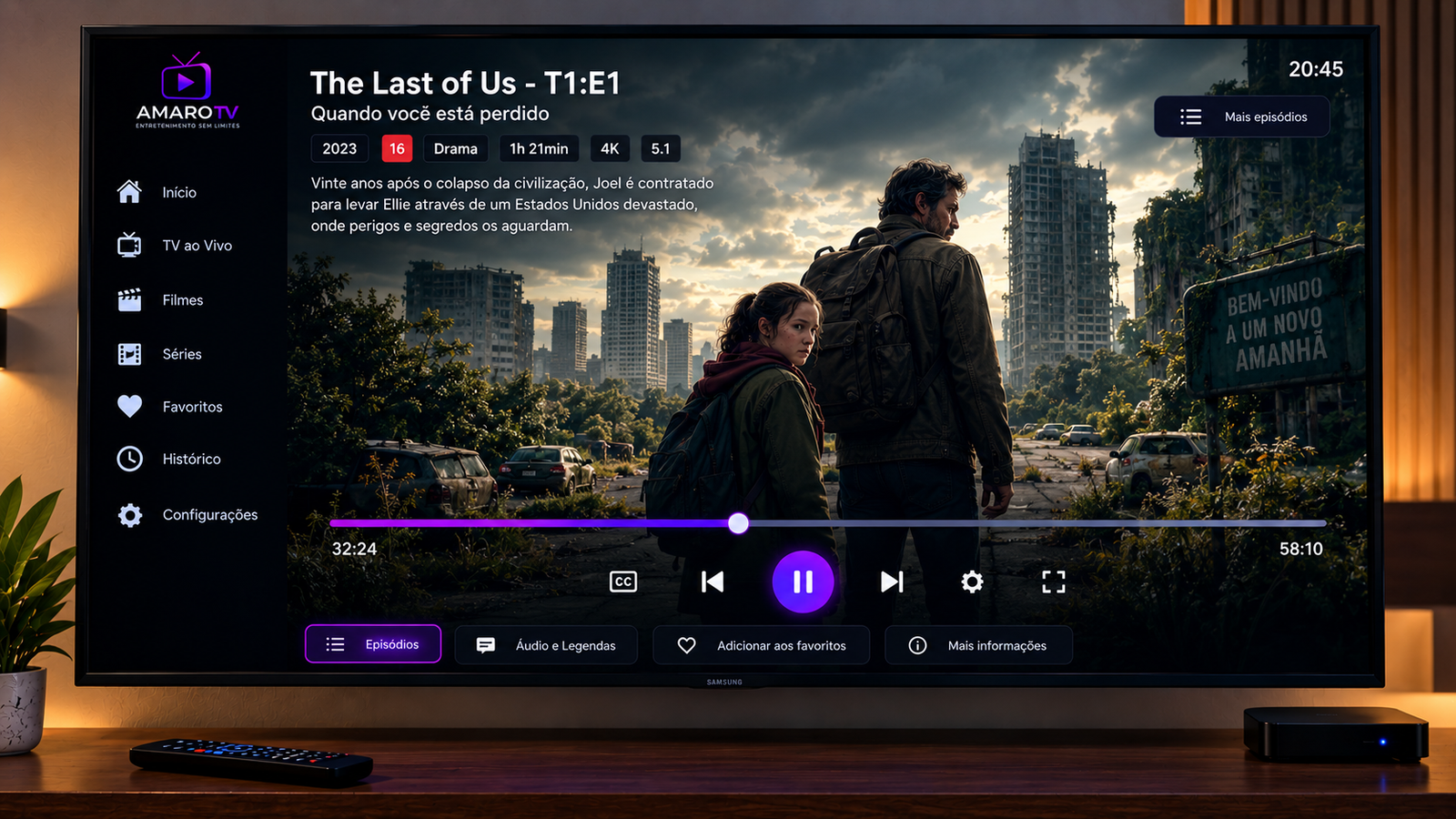 Amaro TV - player